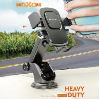 MOXOM Heavy-Duty 360° Rotatable Car Phone Mount with Non-Slip Grip & Extendable Stand for Dashboard and Windshield