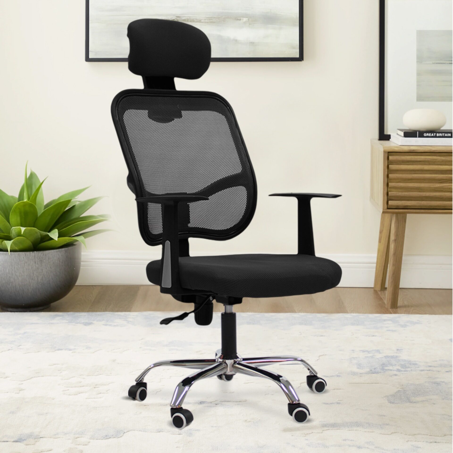 LIKE BUG: Ergonomic & Adjustable High Backrest Swivel Office Chair ...