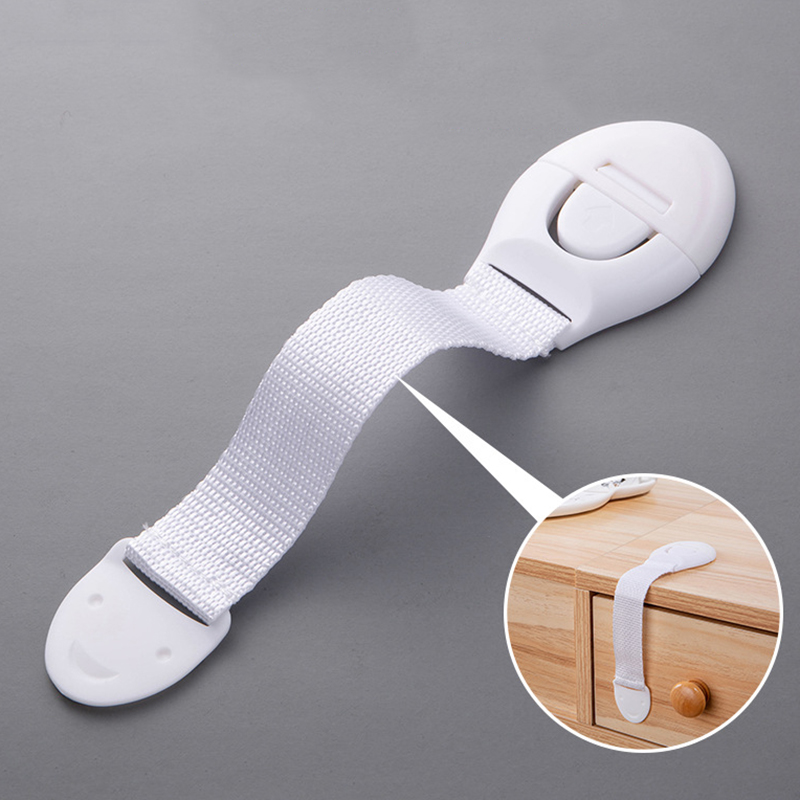 Child Safety Lock Fridge Lock Restrictor Safety Locks Adhesive Freezer Door Lock Window Non-punching Lock Baby Safety Children Protection Cupboard Lock with Key | Home Promall