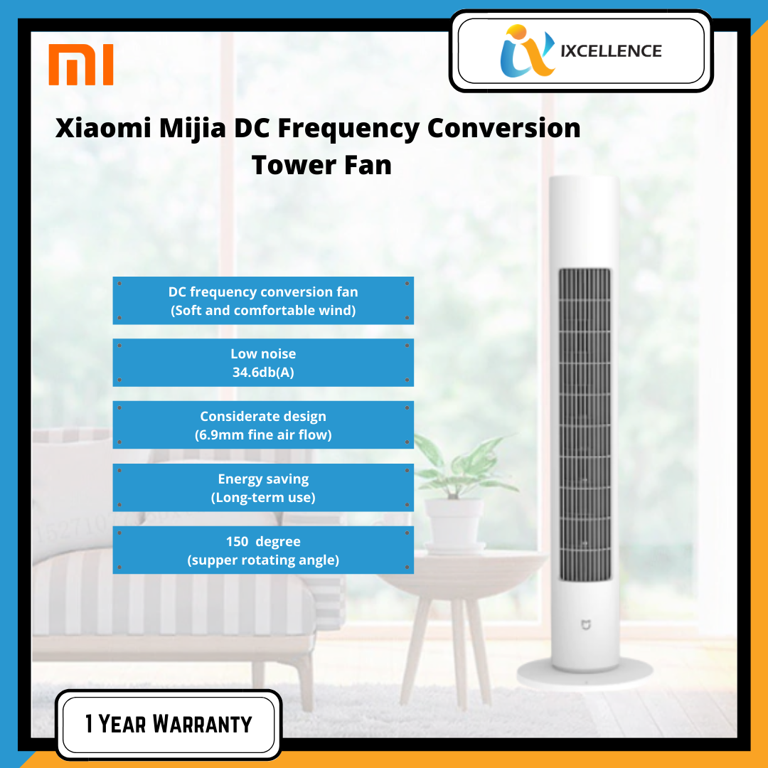 XIAOMI MIJIA BLADELESS TOWER FAN DC FREQUENCY CONVERSION SUMMER COOLING AIR CONDITIONER BPTS01DM