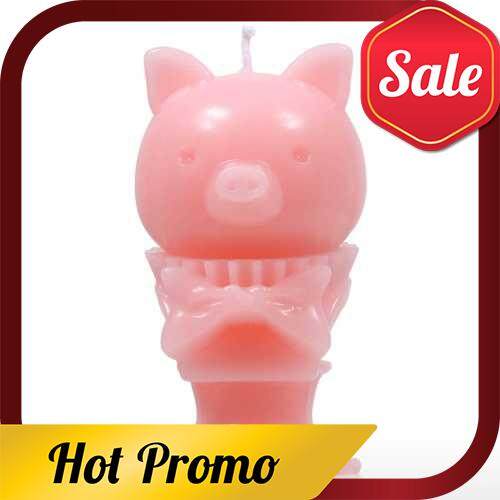 Tomfeel Scented Candle - Pink Piggy Decorative Aromatherapy Wax Natural Cotton Wick (pink)