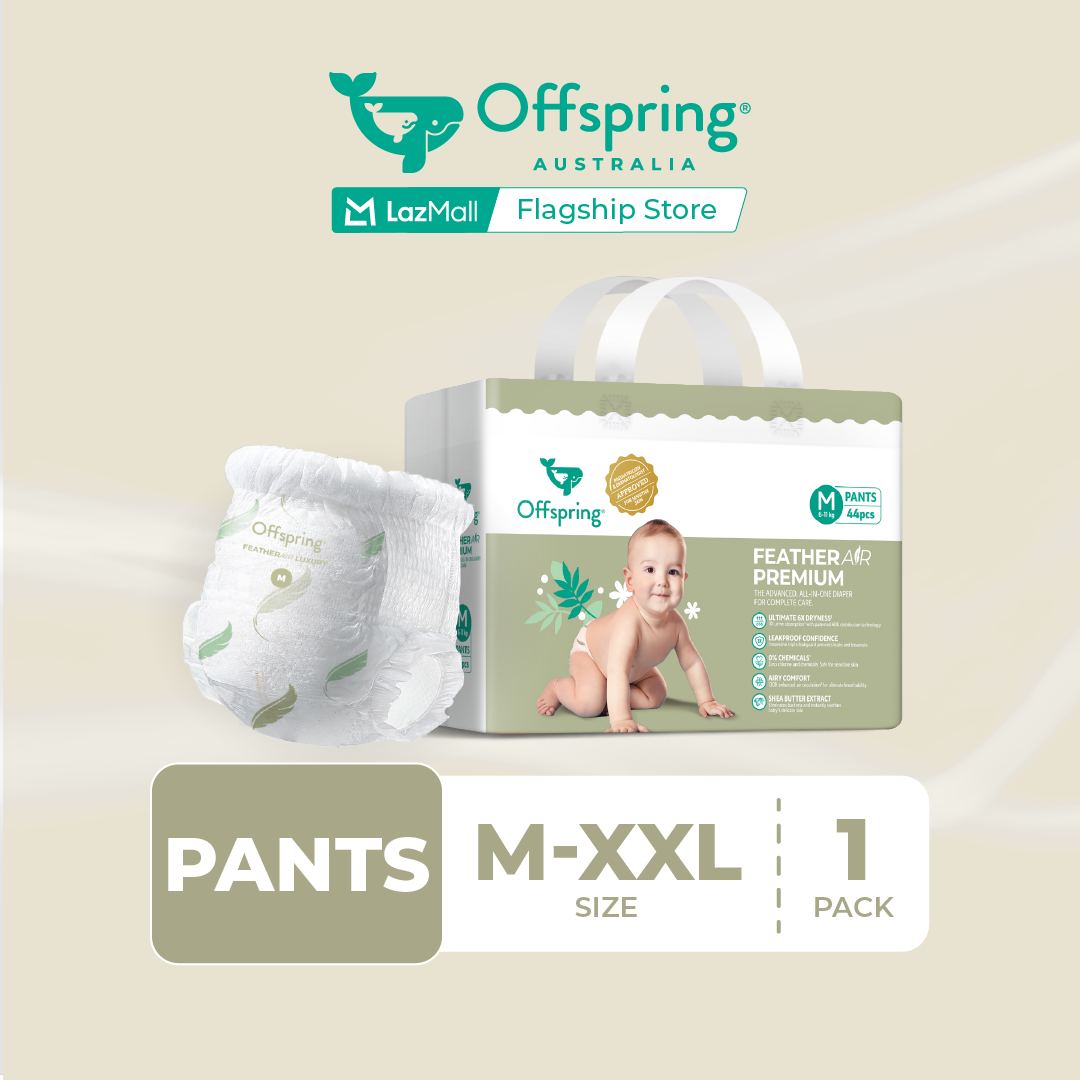 Offspring FeatherAir Premium Baby Diapers Pants M44/L38/XL32/XXL28