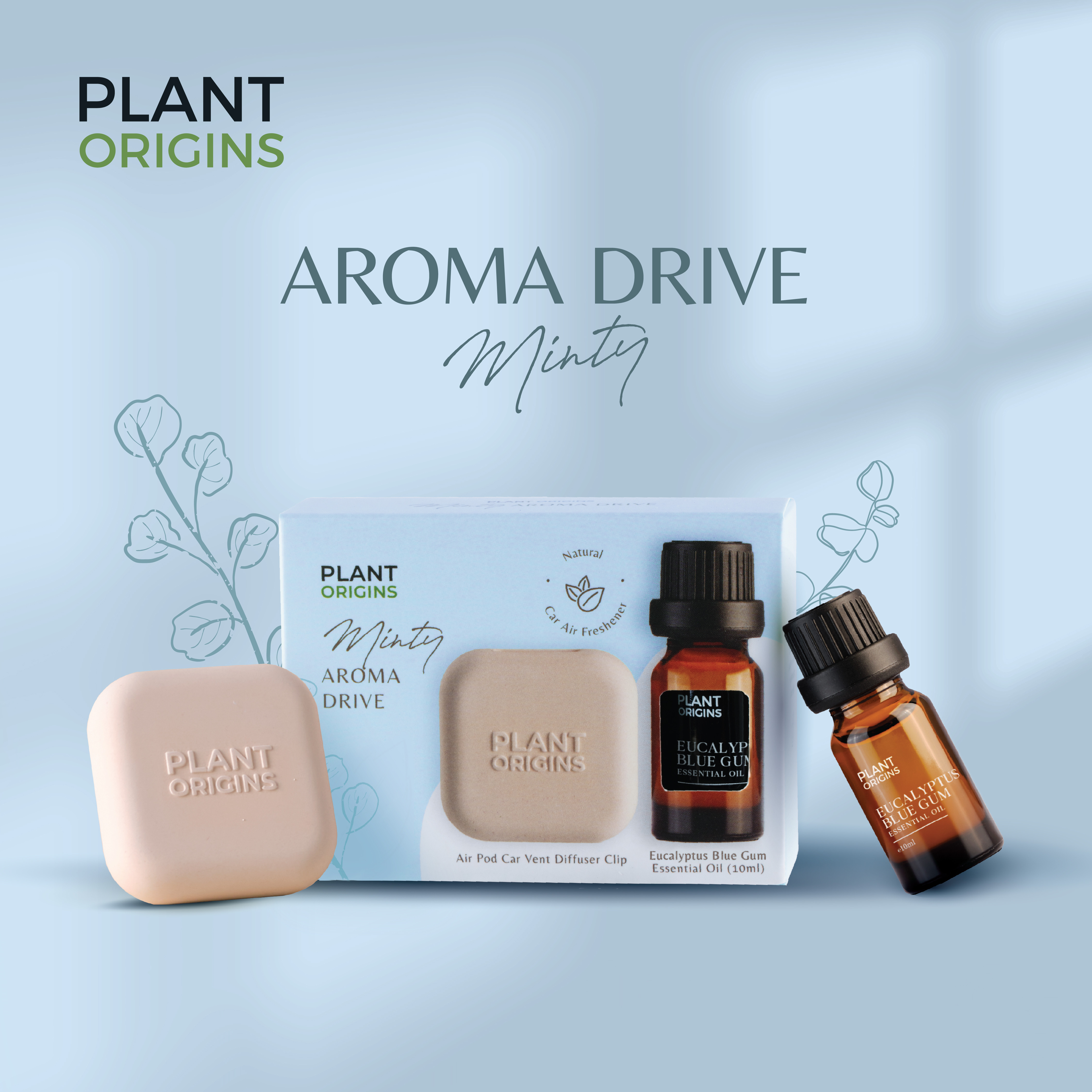 Plant Origins Aroma Drive [Minty-Eucalyptus Blue Gum] (2 units)