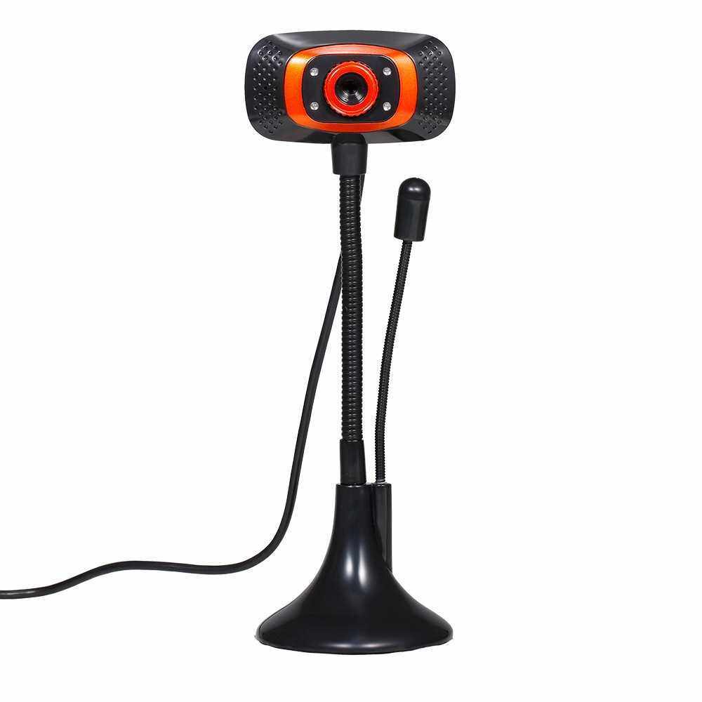 Drive-free Web Camera 480P USB Webcam with Microphone Light Supplement Lamp for Desktop Computer Laptop Plug and Play (Standard)