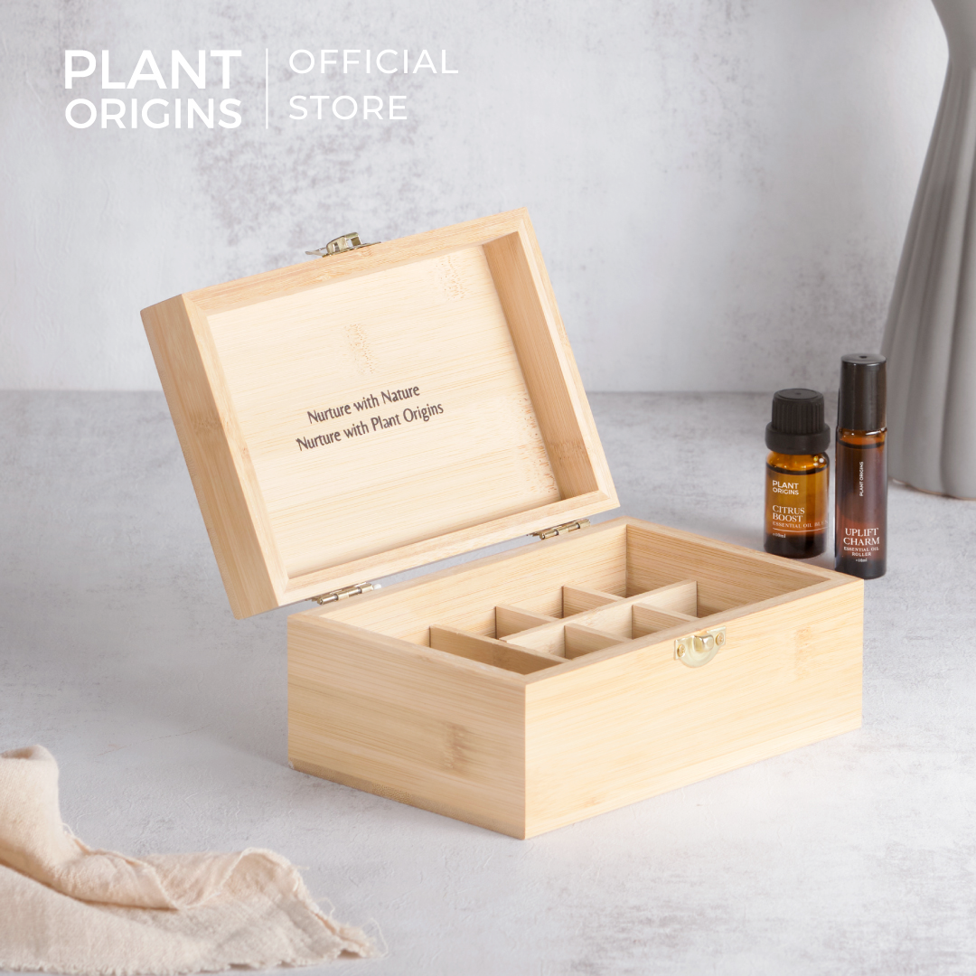 Plant Origins Compact Bamboo Essential Oil Storage Box (1 unit)