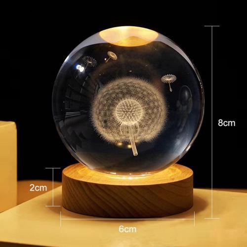 【NEW】creative glowing solar system desktop crystal ball small night light modern furniture decoration table lamp desktop ornament