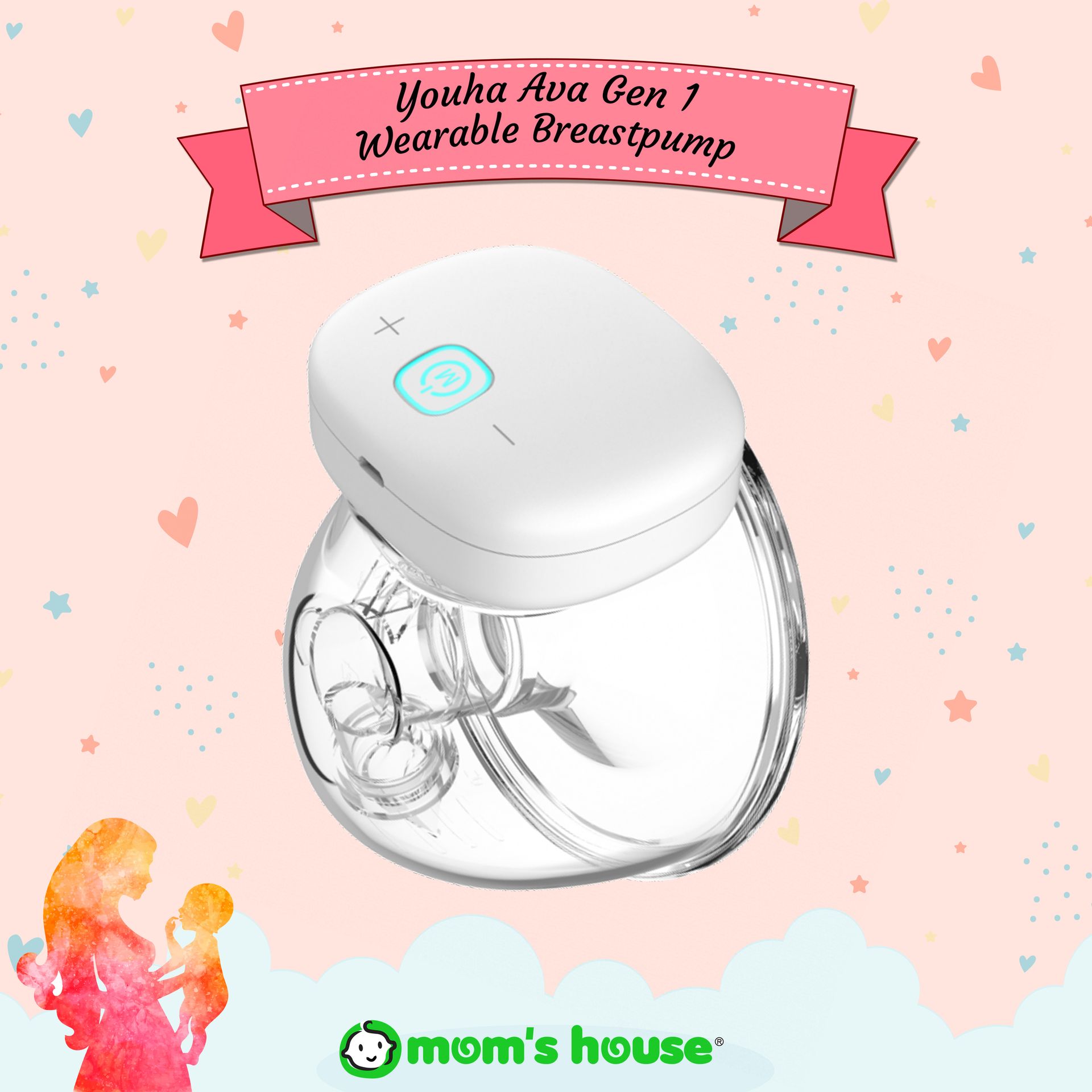 Youha Ava Gen 1 Wearable Breast Pump Wireless Handsfree