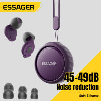 Essager Sleep Earplugs Reusable Noise Cancelling Silicone Washable Ear Plugs Denoise Earplugs Noise Reduction Depth 45-49dB L/M/S/XS Four Sizes Ear Caps Earplug For Snoring Deep Good Sleep Study Swimming Concert Work Travel Rest Deep Focus Concentration