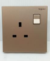Legrand Galion 13A Switch Socket WHITE /Matt Black C /  Rose Gold  C1 / Champagne C2 / Dark Silver C3