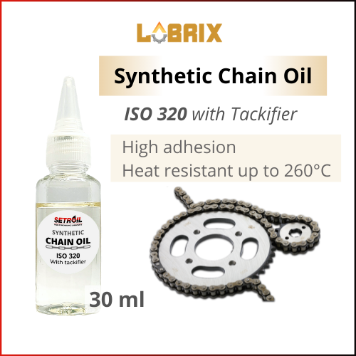 LUBRIX Setroil Synthetic Chain Oil ISO 320 Chain Lube Motorcycle Chain Lube Bicycle Chain Oil