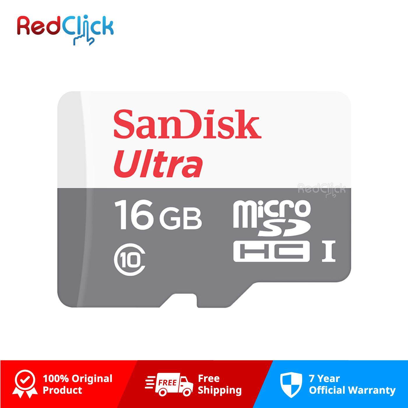 SanDisk Ultra 16GB (48MB/s 533x) Class 10 microSDHC UHS-I Memory Card