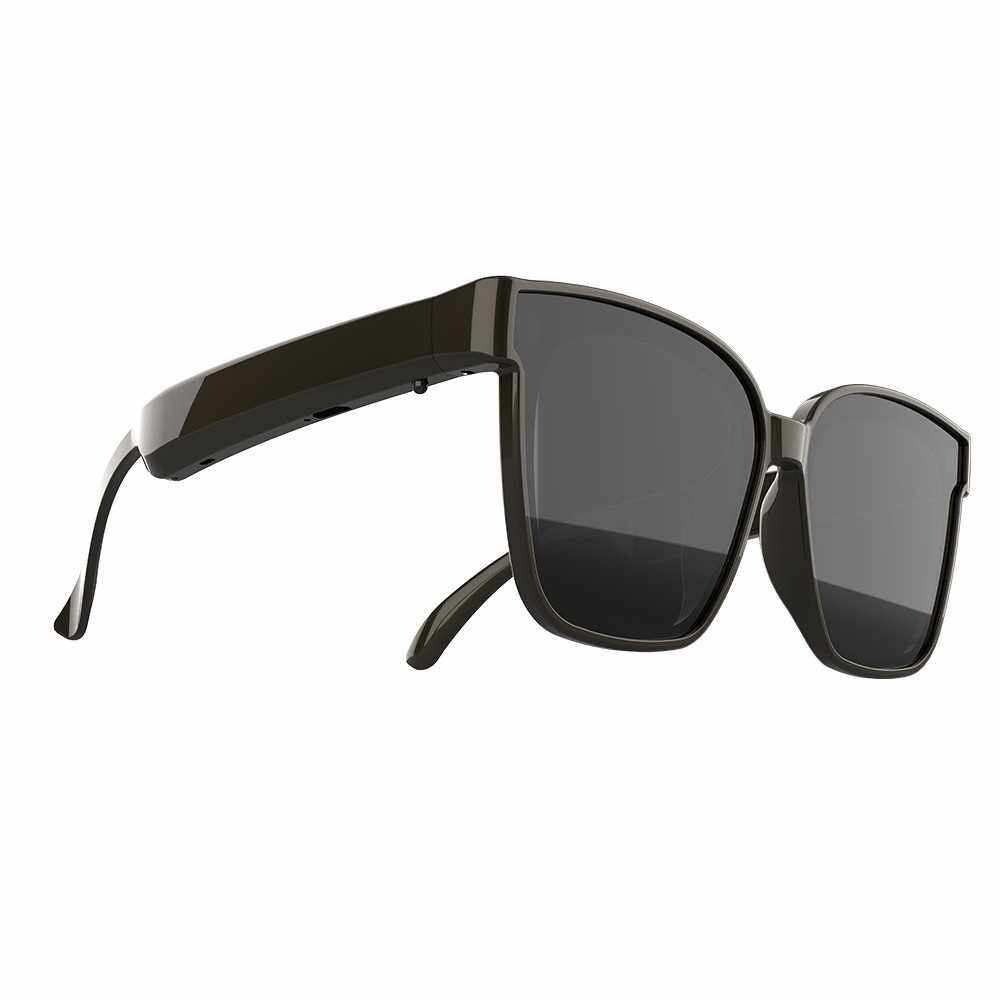 A3 Smart Wireless Bluetooth 5.0 Headset Music Glasses Outdoor Cycling Sunglasses Headphones Sports Earphones Built-in Speaker (Black)