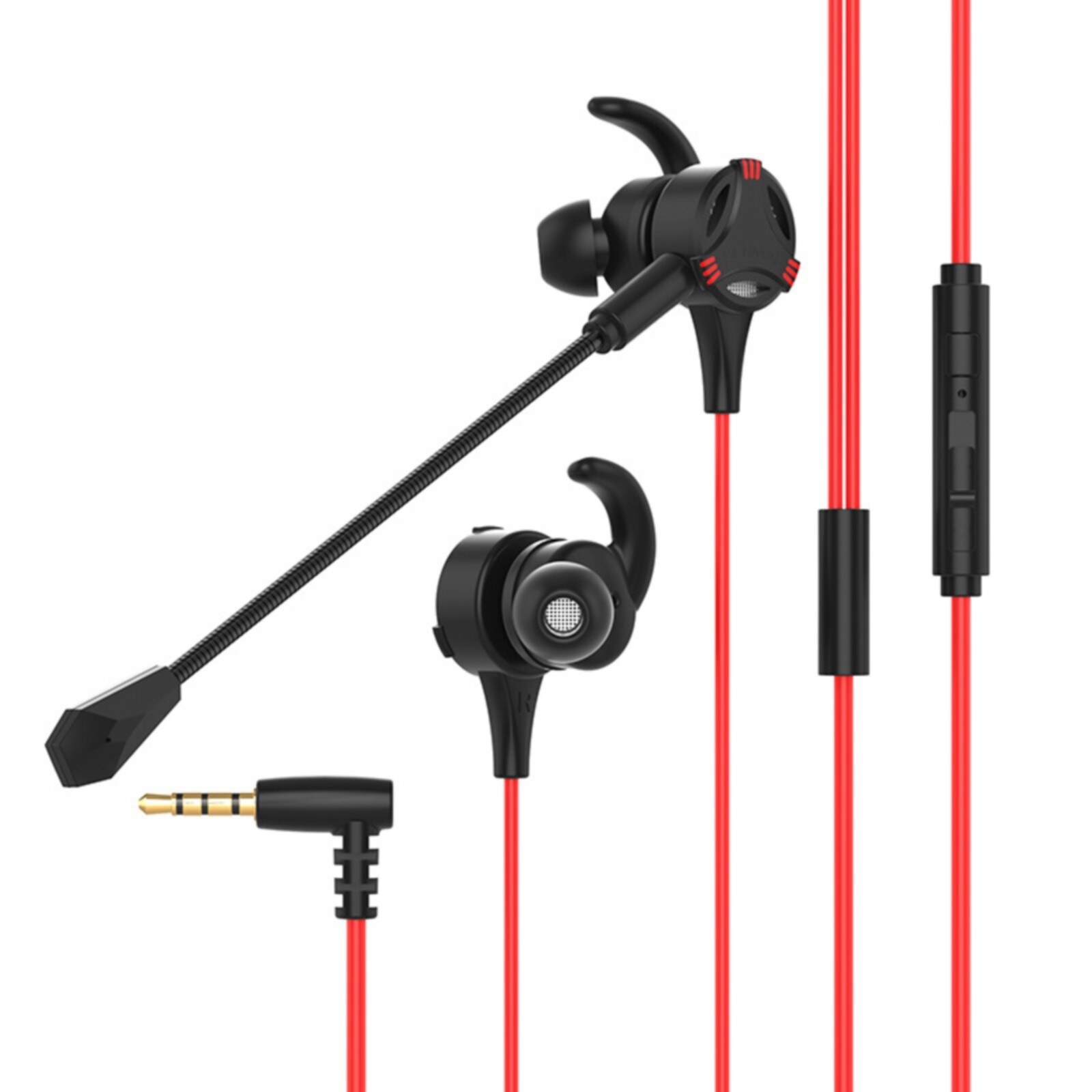 {Undine earphone}Tai nghe nhét tai chơi game tai nghe Stereo Tai Tai nghe kèm micro có hai micro thá