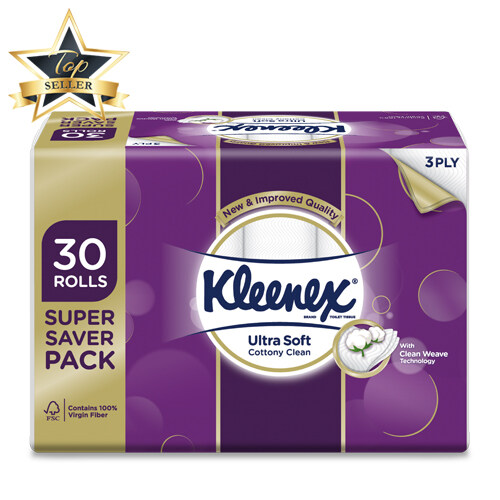 Kleenex Toilet Tissue Clean Care Regular 3 Ply (200's x 30R)