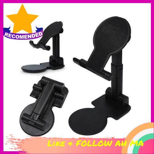 Best Selling Mobile Phone Bracket Desktop Phone Holder Portable Scalable Foldable Bracket Cellphone Tablet Universal Stand Black (Black)