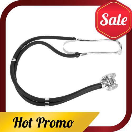 Professional Stethoscope Medical Double Dual Head Colorful Multifunctional Stethoscope Health Care Black (Black)