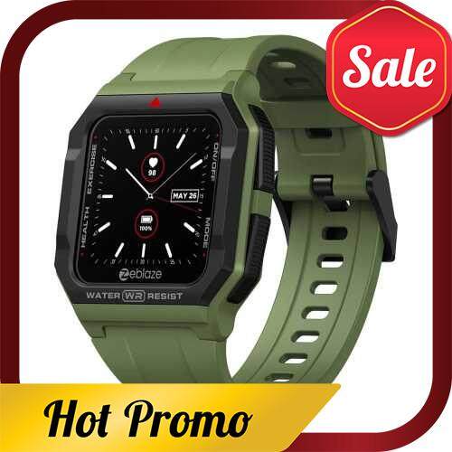 Zeblaze Ares Smart Watch Retro Ultra-Light Watch 1.3-Inch IPS Screen BT5.0 30M Waterproof Fitness Tracker Sleep/Heart Rate/Blood Pressure Monitor Multiple Sports Mode Smart Reminders Strong Endurance Preset/Custom Dials Compatible with Android iOS (Green