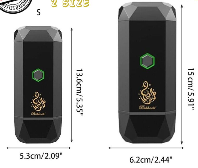 Portable Mabkhara Arabian USB Car Electric Mubkhar Islamic Bukhoor Censer Usb Type-C Power Rechargeable Metal