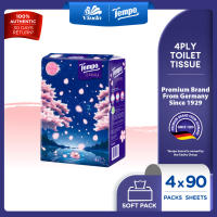 Tempo Facial Tissue Medium 4ply Sakura Limited Edition (4x90s) - Thick & Soft