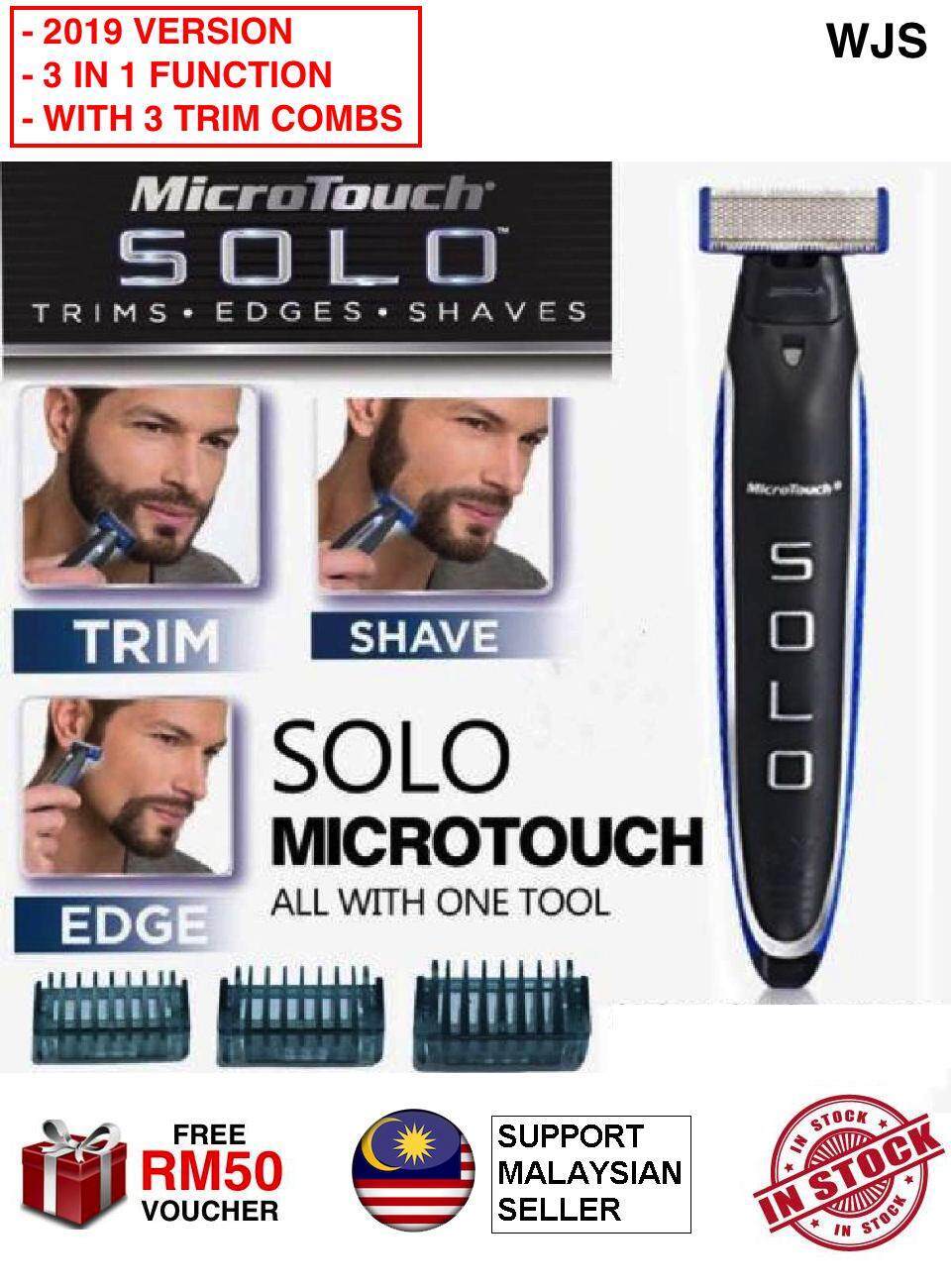 micro touch solo rechargeable shaver