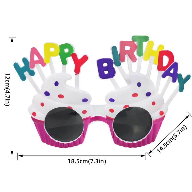 Birthday Glasses Photo Props Party Decoration Children Accessories Summer Sun Protective Glasses Party Supply
