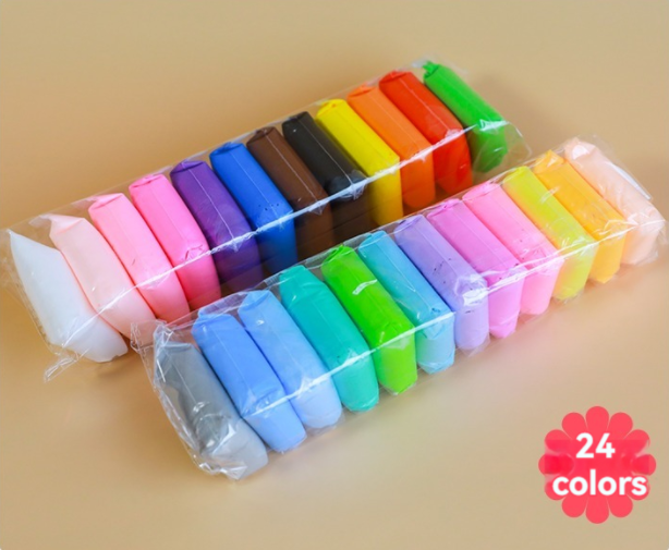 Ultra light clay 48 color boxed set rubberclay colored clay ultra light clay childrenshandmade 24 color 36 color air dry clay