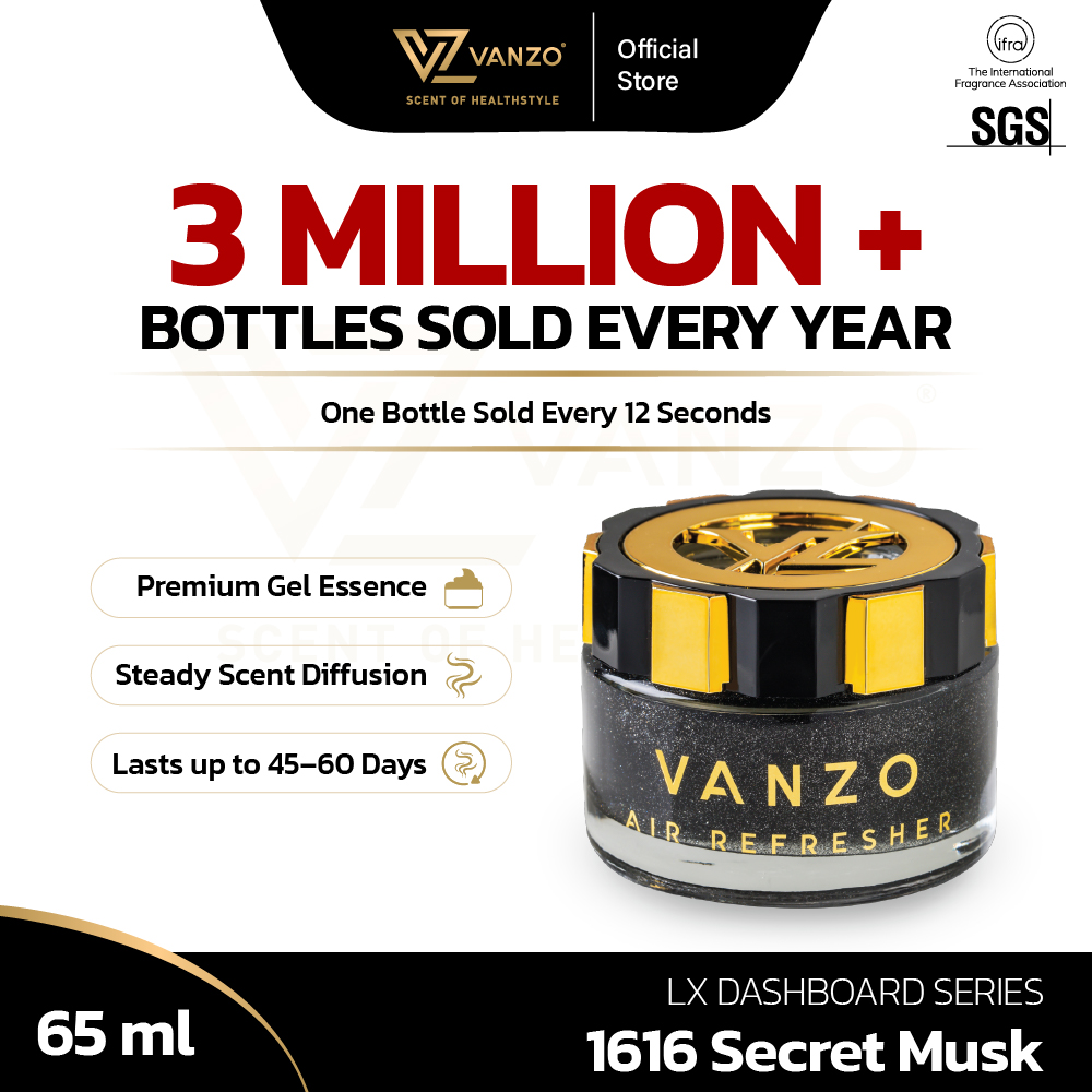 1616 - VANZO LX Dashboard Series [Secret Musk] / Car Perfume / Pewangi Kereta [4 BOXES MIX & MATCH FOR RM100]
