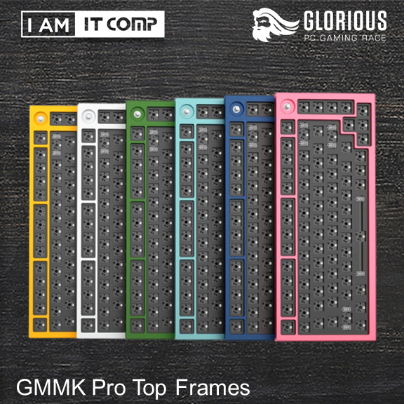 GLORIOUS GMMK PRO Top Frames ( Aqua Blue / Forest Green / Golden Yellow / Navy Blue / Prism Pink / White )