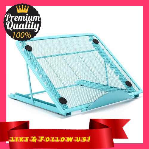 People\'s Choice Folding Laptop Cooling Stand Holder Portable Rack Computer Rack (Blue)