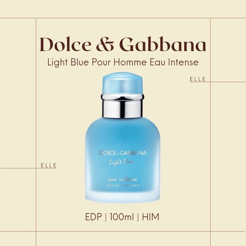 [BestBuy] DOLCE AND GABBANA (D&G) LIGHT BLUE INTENSE HIM PERFUME (100% ORIGINAL, AUTHENTIC, GUARANTEED)