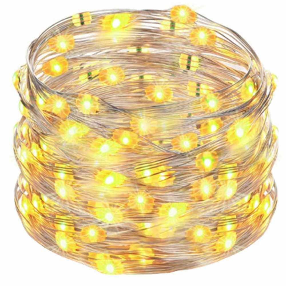 Fairy Lights LED Lights USB Plug in String Lights 16 Million Colors Changing Copper Wire Firefly Lights with Phone Control for Indoor Party New Year Party Christmas (Blue)