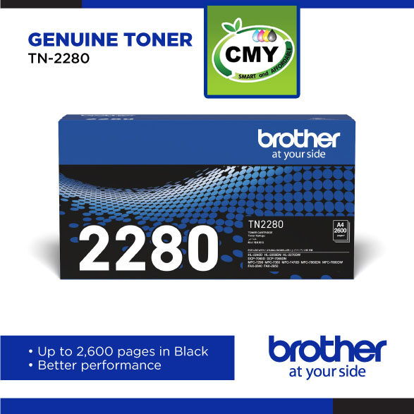 Brother TN-2260 TN-2280 Original Monochrome Toner Cartridge, for HL-2240D, HL-2250DN, HL-2270DW, DCP-7060D ,MFC-7360, MFC-7860DW, MFC-7290, FAX-2840