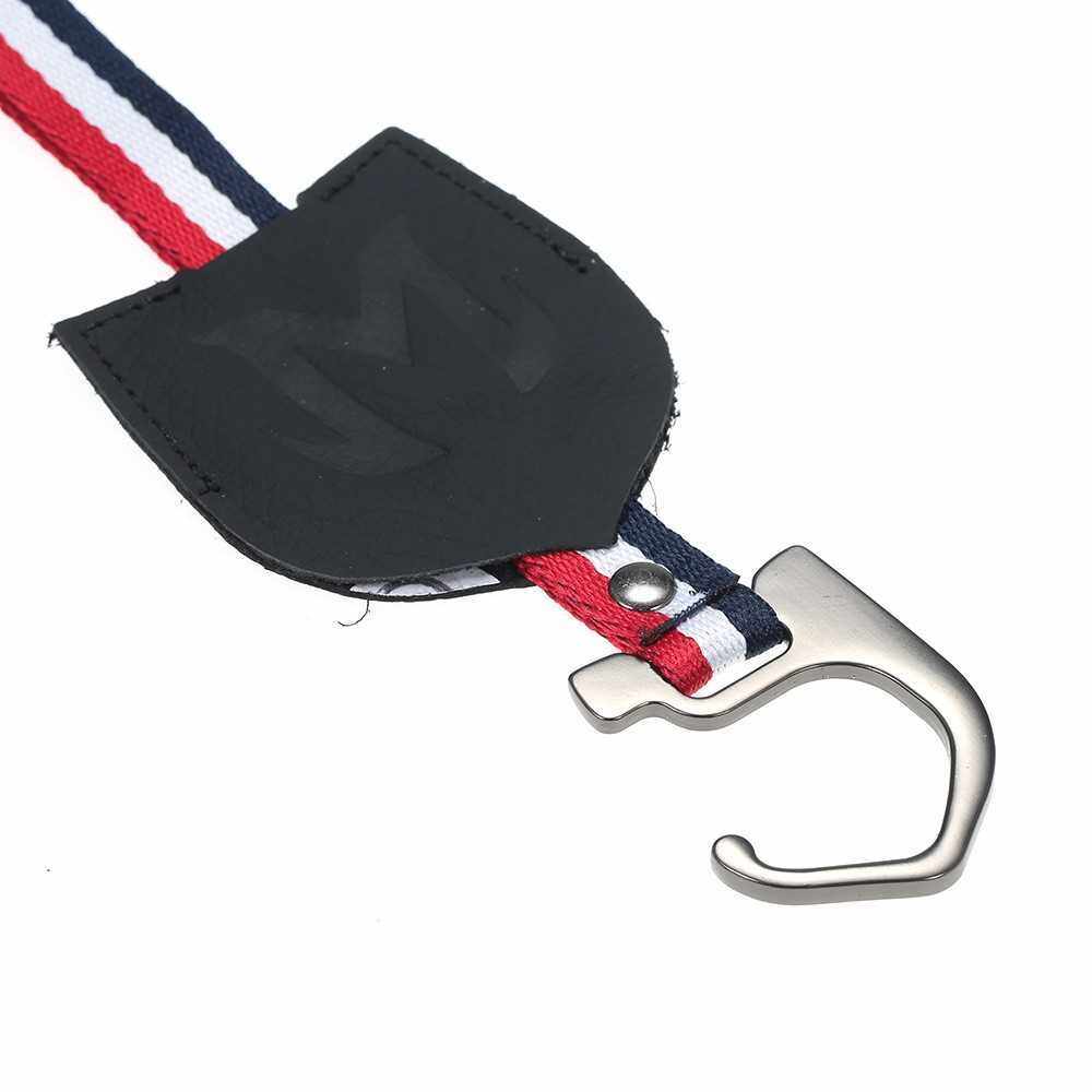 High-grade Layer Leather Hooks Seats Suppressible Hooks Rear Seats Hooks (Black)