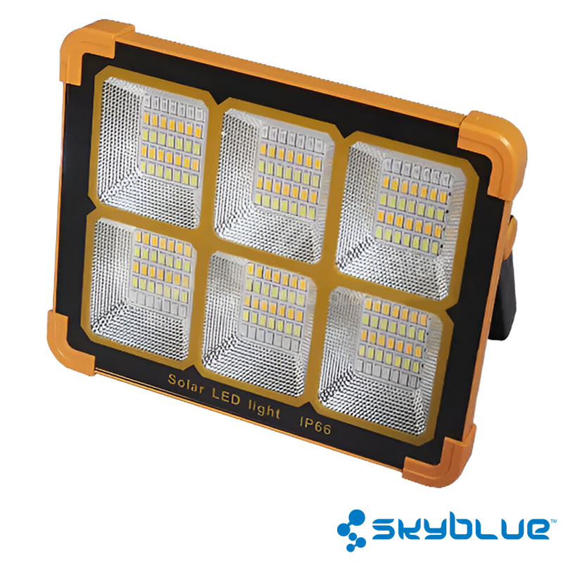 Skyblue Portable Solar Light Outdoor Waterproof Rechargeable Floodlight Camping LED Lamp Lampu