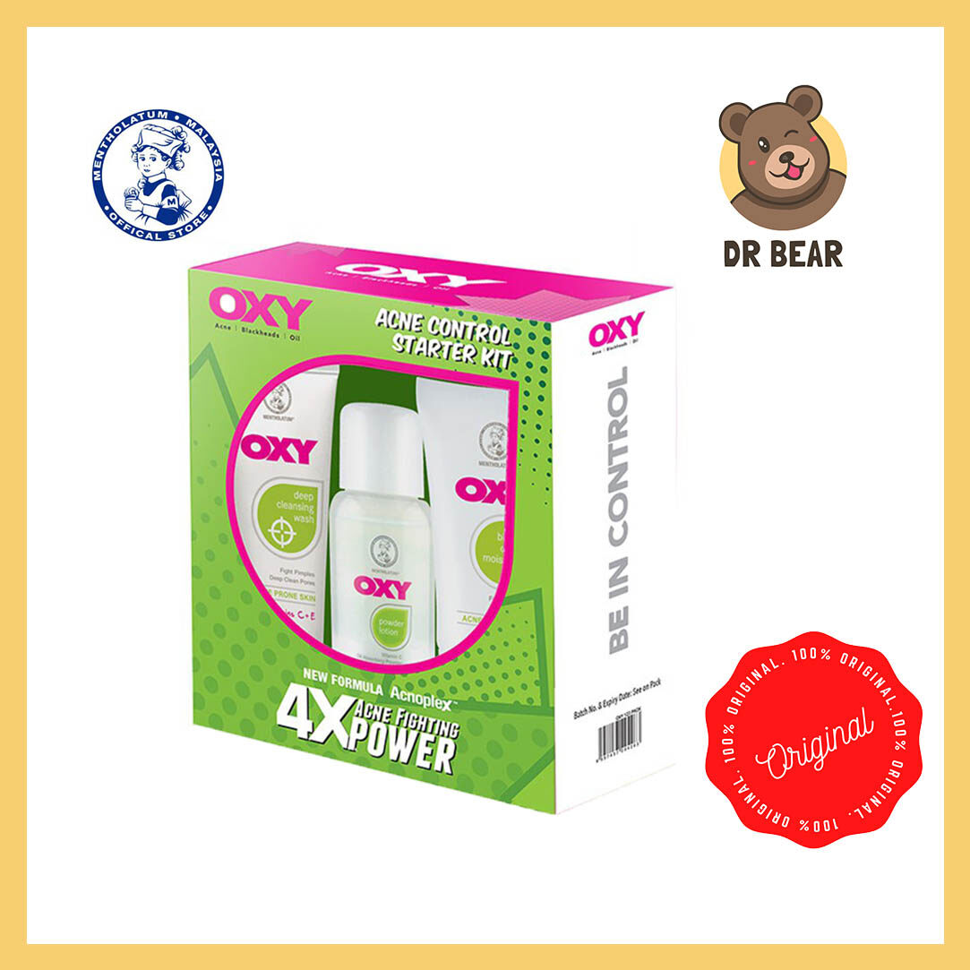 Oxy Acne Control Starter Kit 3 in 1 (Acne Control Wash 50g + Toner 50g + Moisturizer 20g)