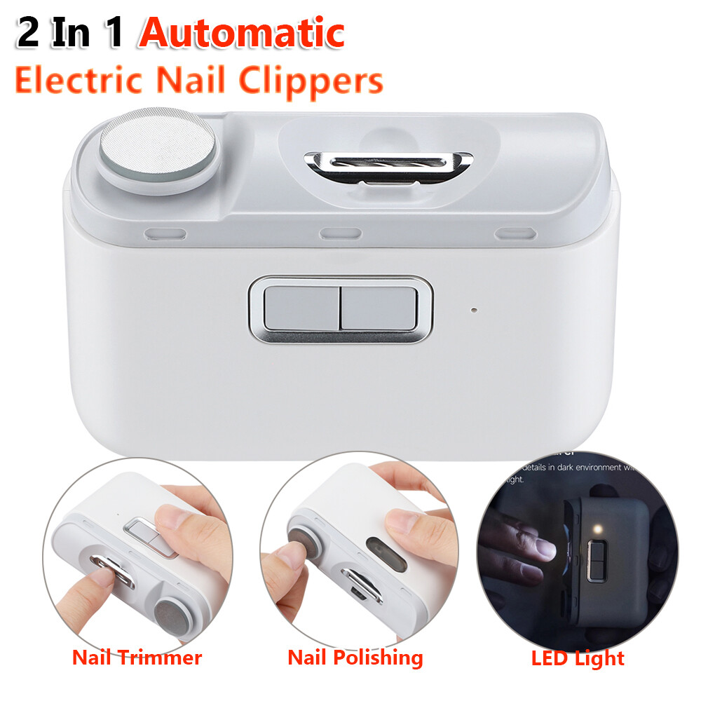 Điện kềm cắt móng tay dành cho Người lớn bé tự động Đồ bấm cắt móng Máy Mài Móng Mài Led Mini Làm Móng Tay dụng cụ đánh bóng