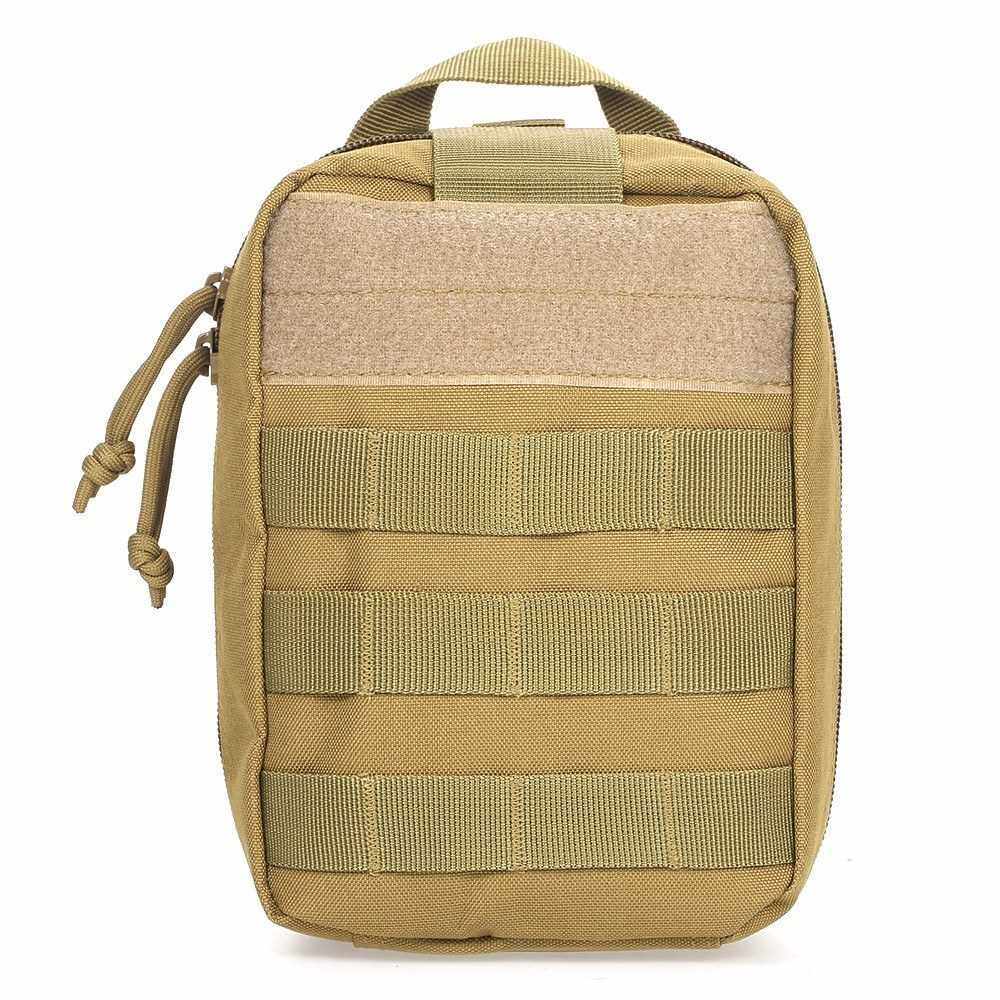 Outdoor Holster Molle Hip Waist Belt Bag Wallet Pouch Purse with Zipper (Yellow)