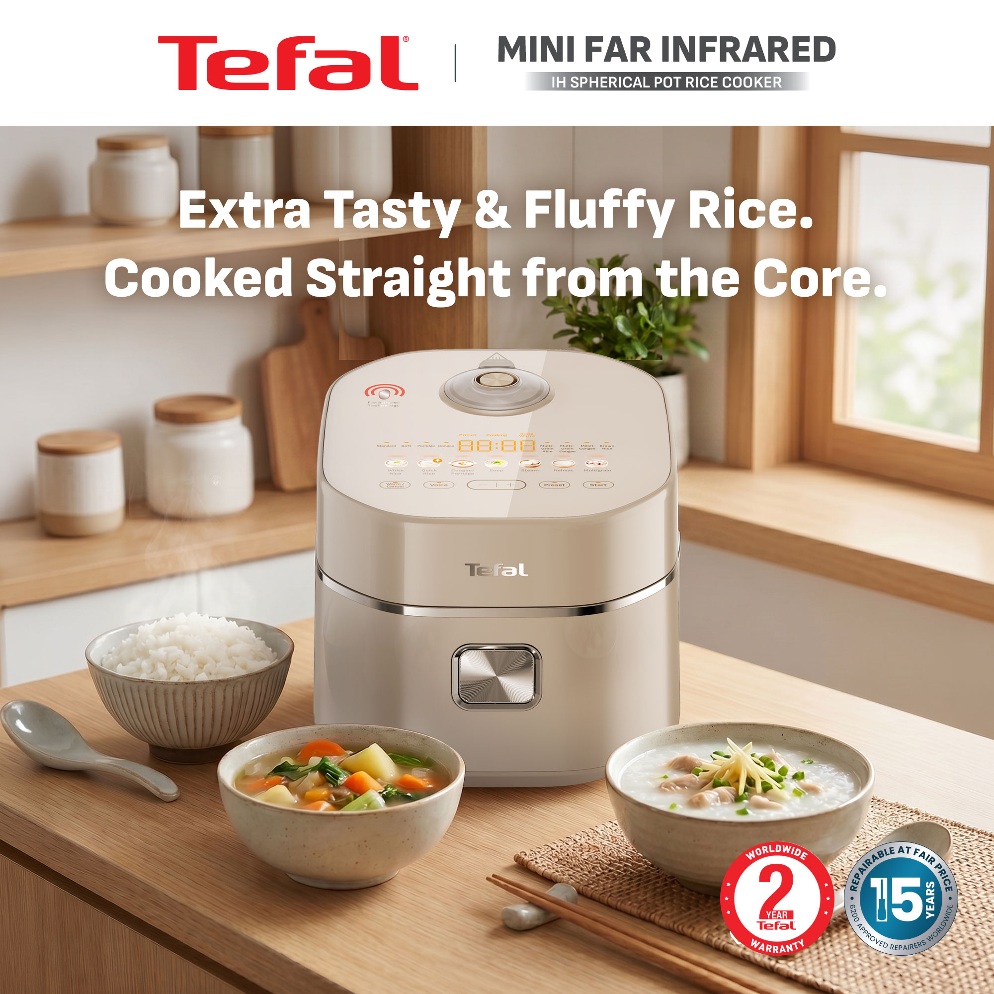 Tefal Mini Far Infrared IH Rice Cooker RK887F
