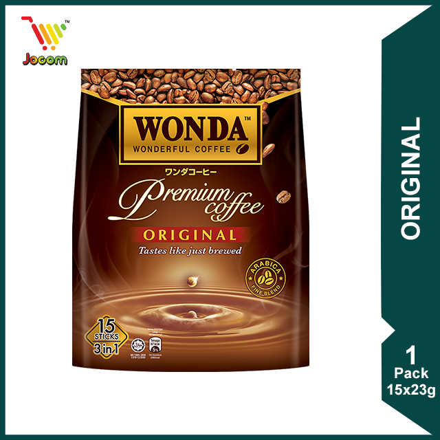 Wonda 3-in-1 Premium Coffee Original (15 x 23g) [KL & Selangor Delivery Only]