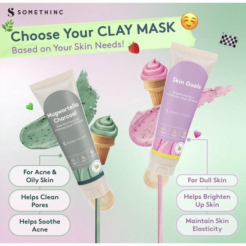 Somethinc mugwortella Charcoal / Skin Goals Brightening Glow Deep Cleannsing 10 Minutes Wash Off Mask