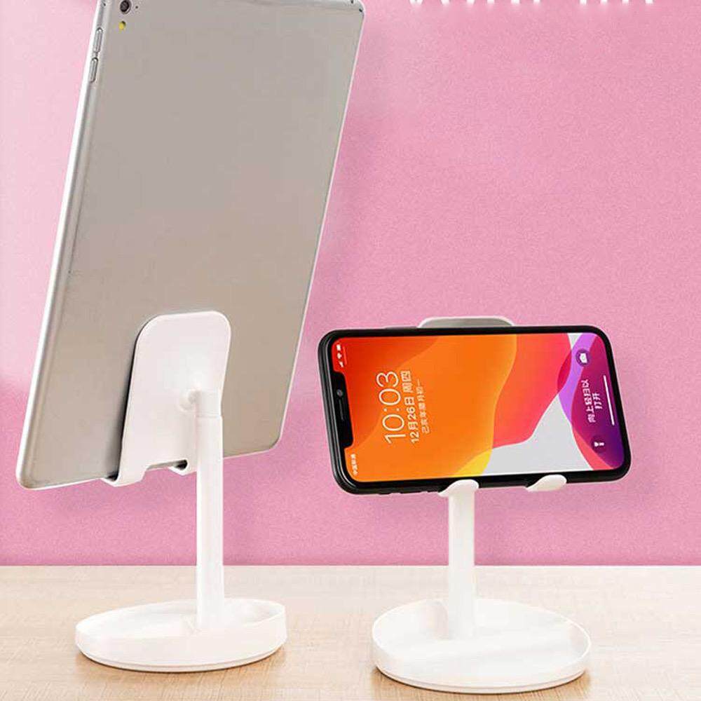 WIWU ZM201 2 in 1 Phone Holder with Mirror for iPhone Adjustable Tablet Stand for iPad Fordable Desk Stand Holder for Mobile Phone