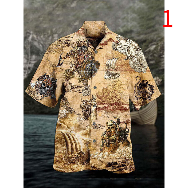 Kkfashion áo polo 2022 đồ họa khủng bố cho nam áo polo in hình đầu lâu 3d áo thun ngắn tay thường ngày thời trang đường phố hip hop