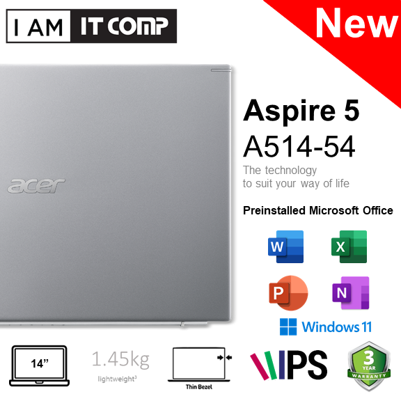 Acer Aspire 5 A514-54-572K / A514-54-59BU / A514-54-556P / A514-54-58PQ / A514-54-56DM 14" FHD Lapto