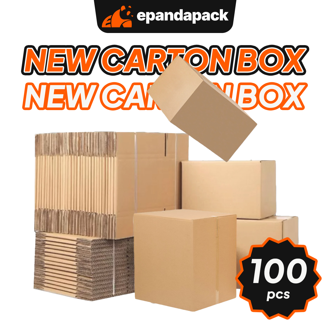 100pcs Big Size Corrugated Carton Box Moving House Kotak Besar Pindah Rumah Pembungkusan Packaging