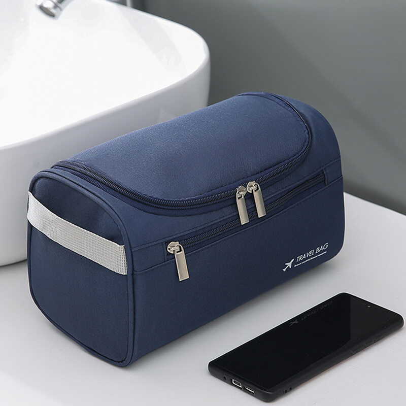 Quality travel toiletries bag Portable unisex business / casual trip storage bag Waterproof cosmetic makeup bag Large capacity space men's wash shaving pouch