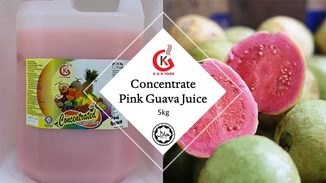 [100% JAKIM HALAL] 5kg Concentrate Pink Guava Juice/ Pink Guava Juice/ Ice Blended Pink Guava/ Stock Cukup!!!