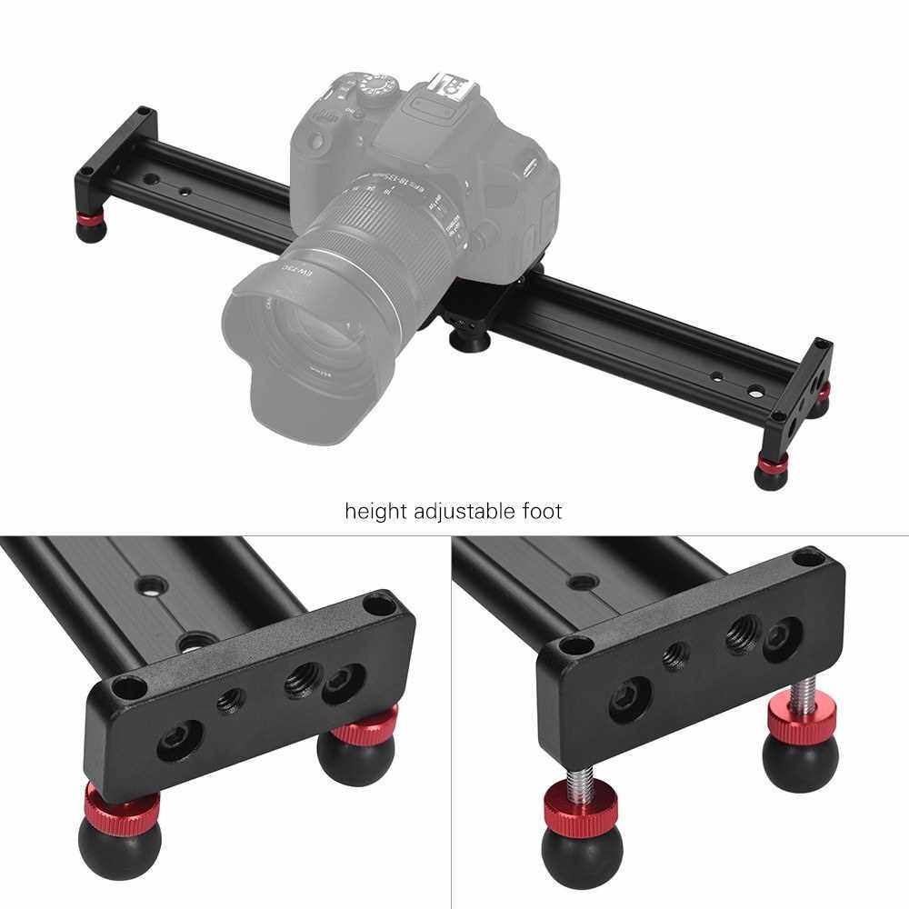 Andoer 40cm/16inch Aluminum Alloy Camera Track Slider Video Stabilizer Rail for DSLR Camera Camcorder DV Film Photography, Load up to 11Lbs (2)