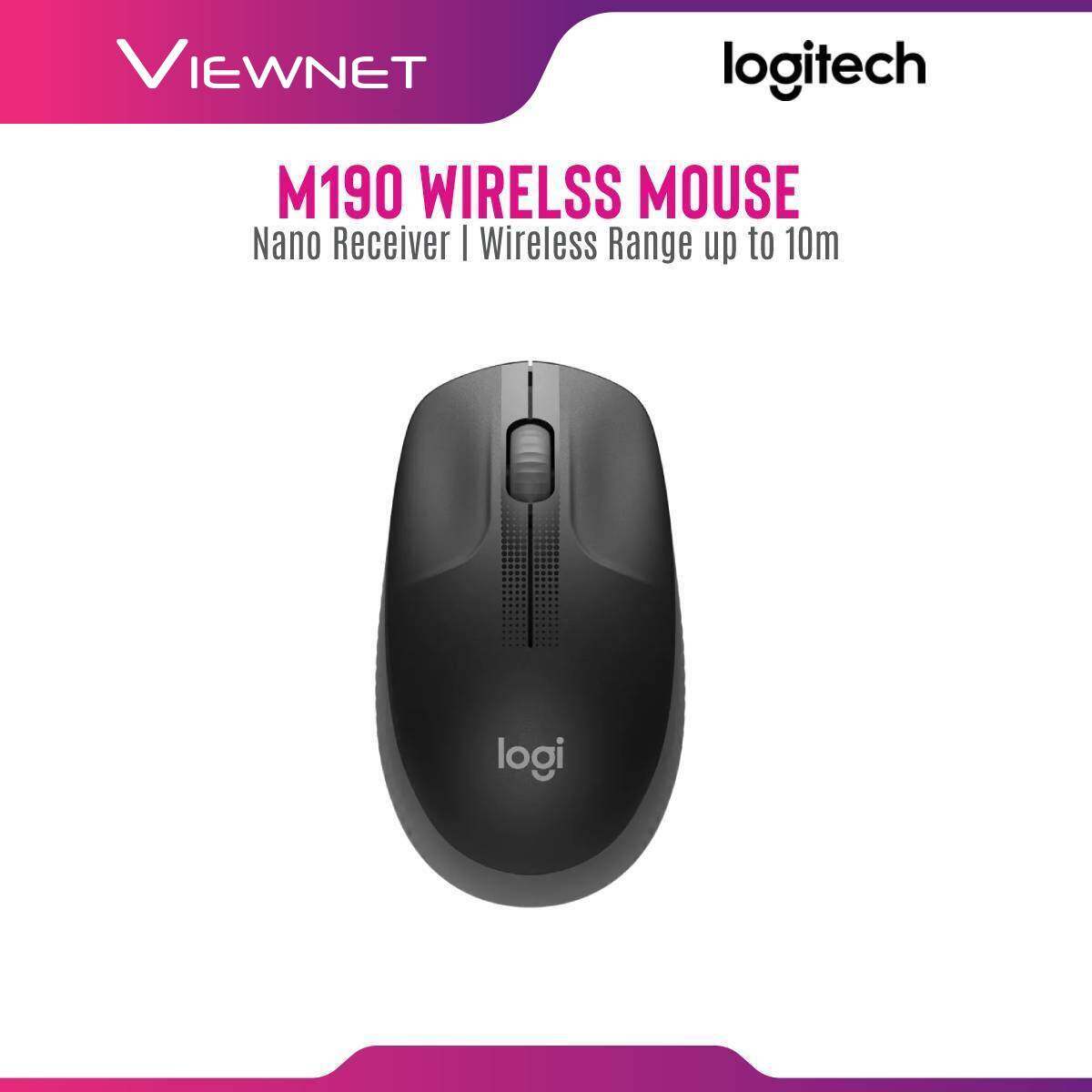Logitech M190 Wireless mouse ( Blue / Red / Graphite)