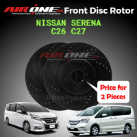 AIRONE Nissan Serena 2.0 C26 C27 Front (Depan) / Rear (Belakang) OE Sport Brake Disc Rotor Racing (283/292mm) (2 Pieces)