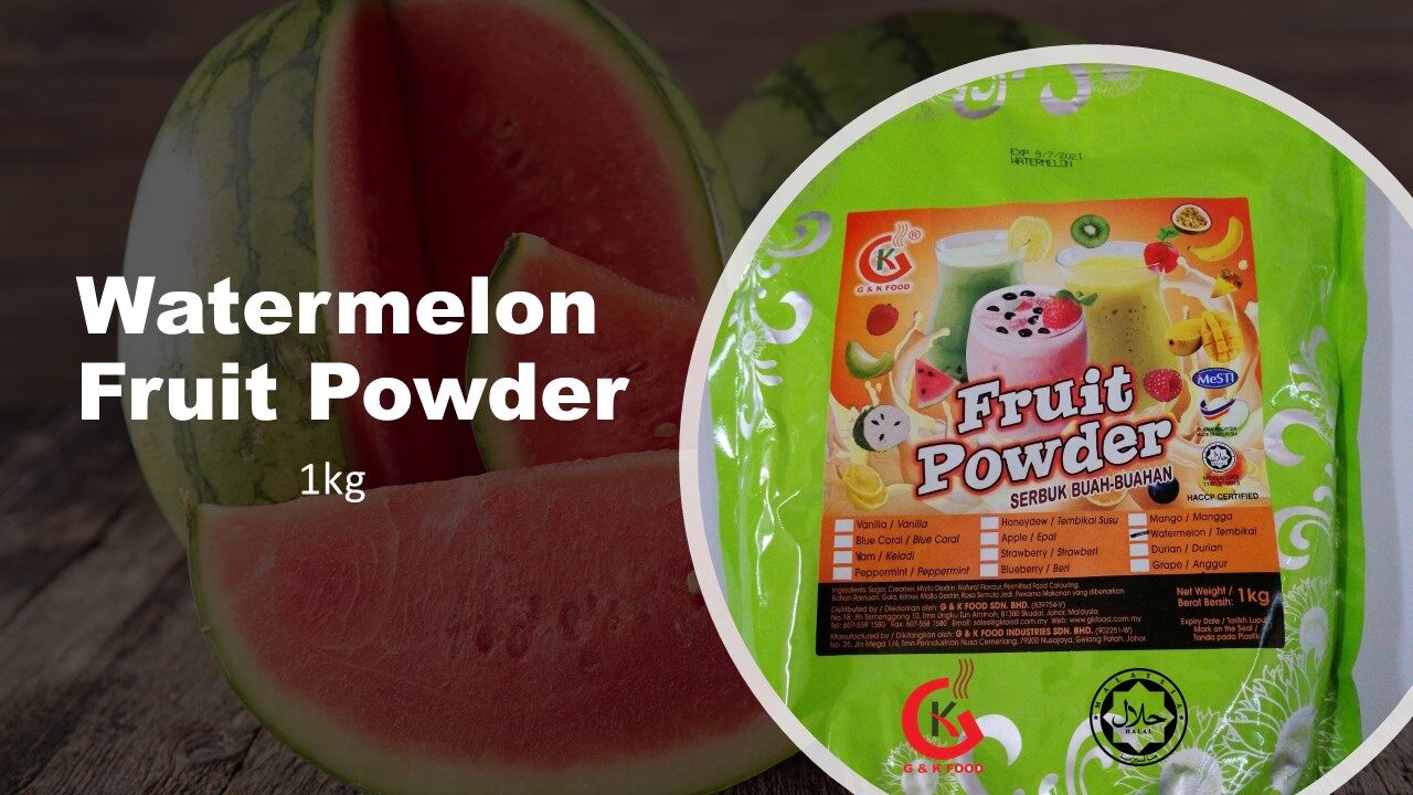 [100% JAKIM HALAL] 1kg Watermelon Fruit Powder/ Watermelon Milk Shake/ Watermelon Ice Blended/ Stock Cukup!!!